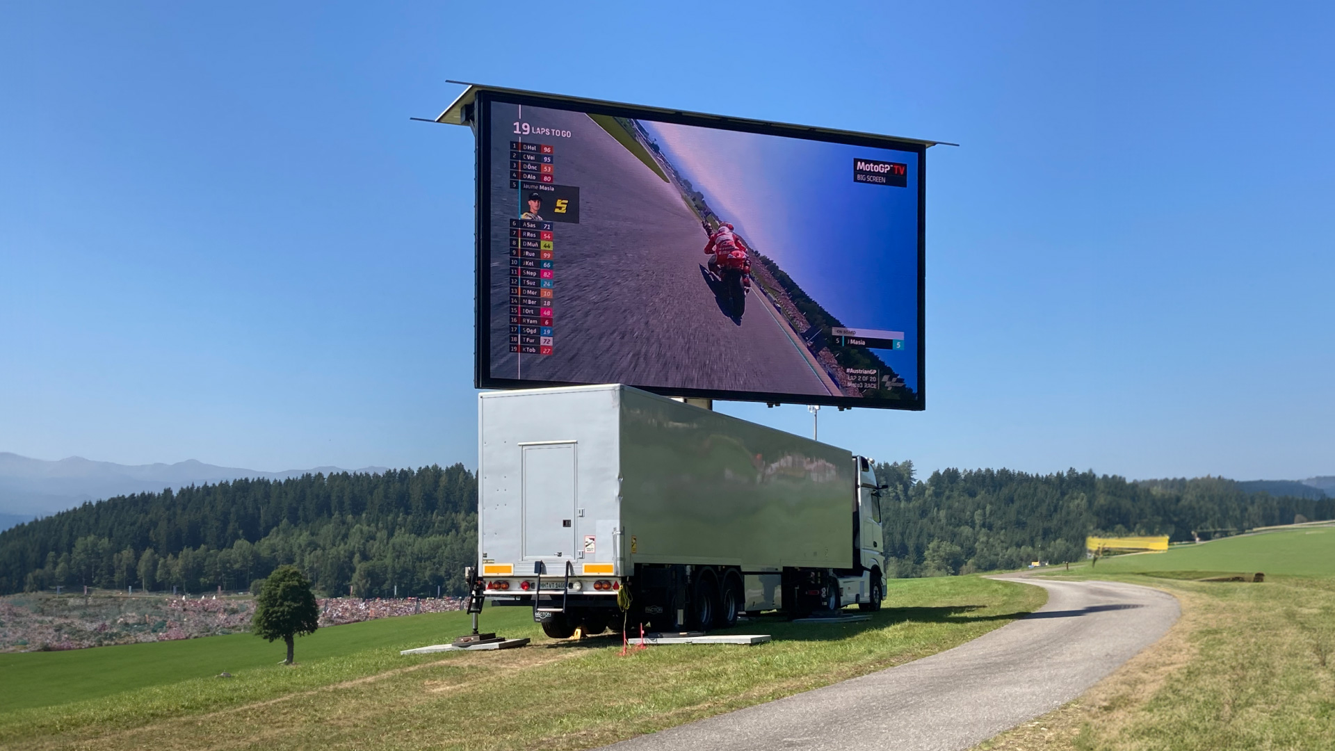 LED Truck auf der Spielberg Moto GP 2023