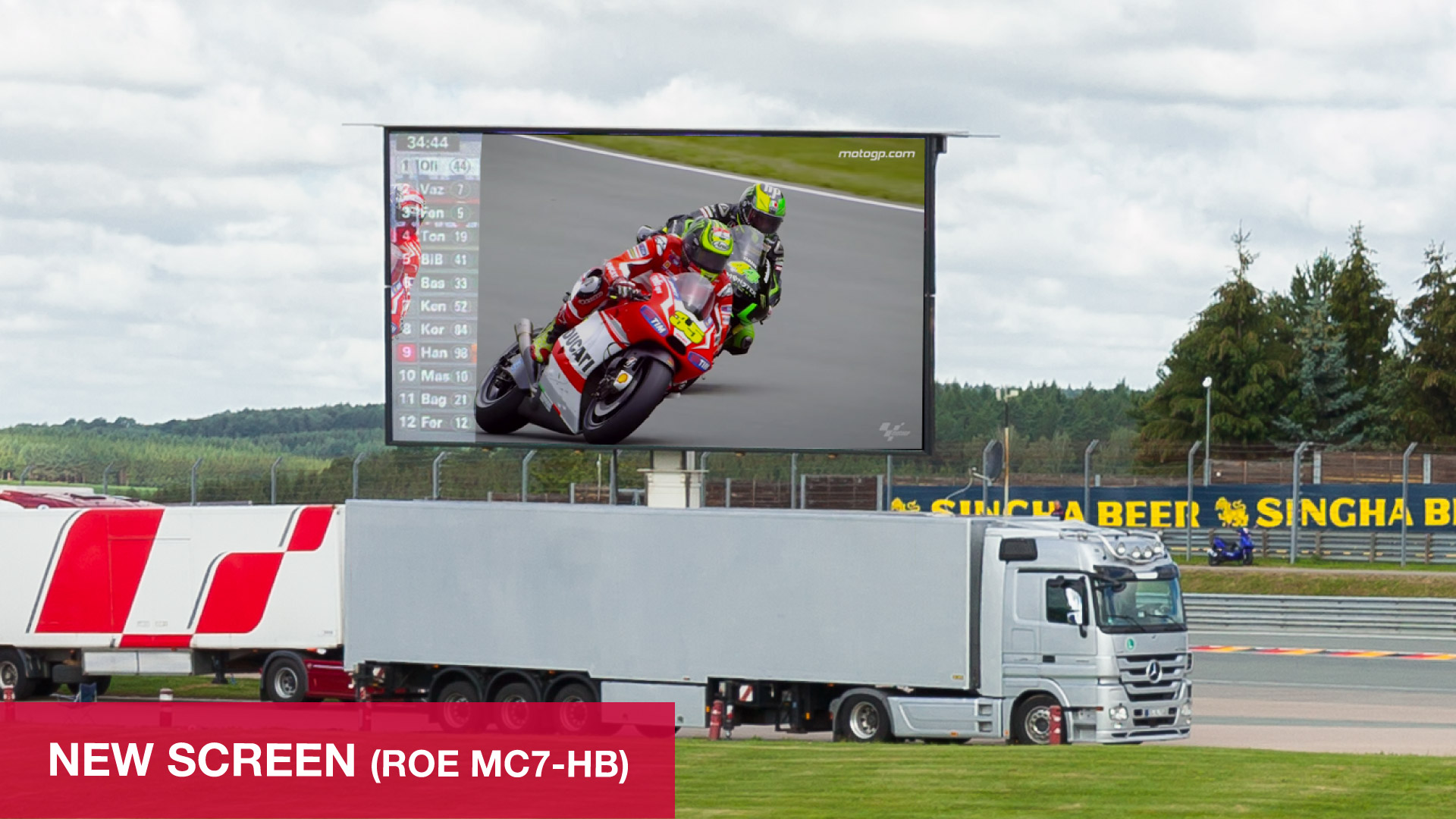 PRG´s 50m² LED truck now has a new, even better screen (ROE MC7-HB)