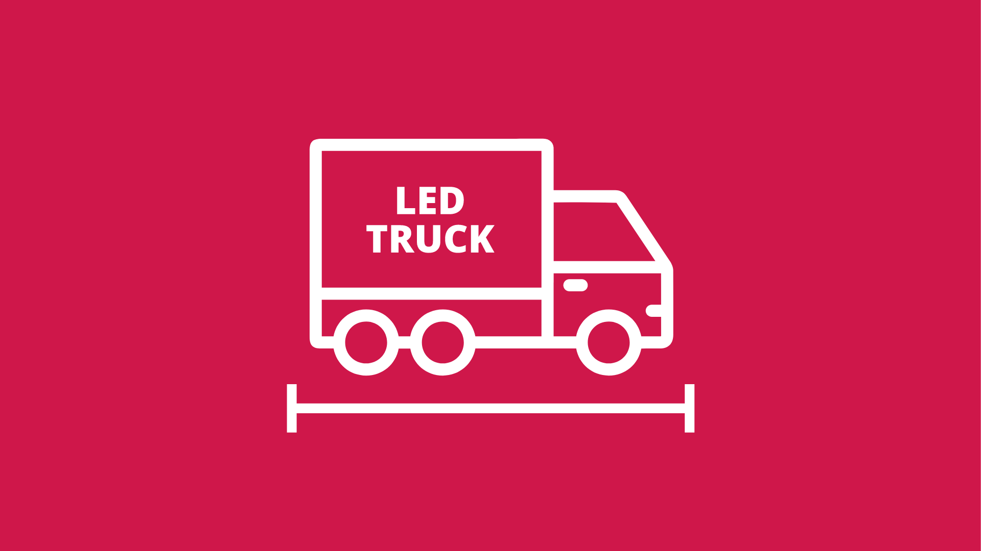 Our LED trucks and LED trailers are space saving.